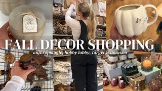 SHOP WITH ME FOR FALL DECOR + HUGE DECOR HAUL  | fall 2024 neutral + cozy decor inspo