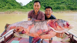 CATCHING GIANT FISH - Cooking 7 Delicious Dishes: Salad, Fried Fish Head, Grilled,... | SAPA TV