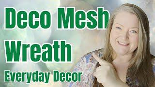 Home Sweet Home Deco Mesh Wreath 10" Mesh Custom Everyday Decor Wreath DIY Indoor/Outdoor