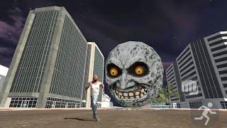 Franklin Fight Giant Mask Moon in Indian Bike Driving 3D