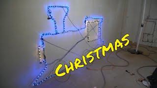 DIY Animated Wire Frame Christmas lights, how we built them back in the day and today! Part 1