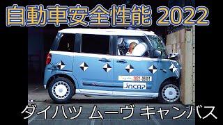 自動車安全性能2022試験映像：ダイハツ　ムーヴ キャンバス