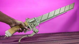How To Make Maneuver Gear Sword | Attack on Titan | Cardboard DIY