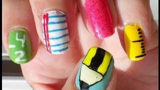 Uñas colegio - school nails