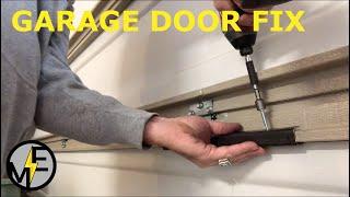 Garage Door Fix for Sagging, Cracked, or Drooping Garage Doors