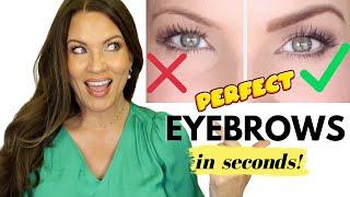 EASY BROW HACK!!! The BEST Eyebrow Makeup Tutorial EVER!!! MATURE, THIN, SPARSE BROWS