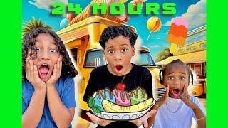 24 HOURS IN AN ICE CREAM TRUCK CHALLENGE