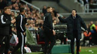 Jason Tindall and Unai Emery were going at it on the touchlines! | Newcastle vs Aston Villa 3-0