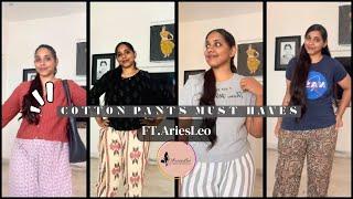 Cotton Pants under 600 | Pant Haul | Official Aries Leo store shopping experience 