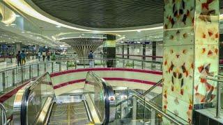 Magenta line Delhi metro interchange at hauz khas