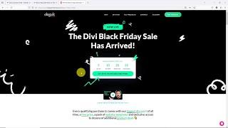 Divi Theme Black Friday Sale for WordPress