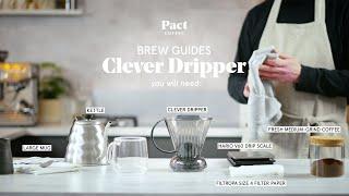 How to make coffee with a Clever Dripper | Clever Dripper Guide - Pact Coffee