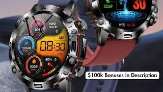 ECG + PPG Health Smart Watch for Men | $100k Bonuses in Description