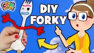 Toy Story 4 DIY Forky!  Crafty Carol Crafts for Kids  Cool School