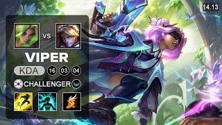 Viper Zeri vs Ezreal ADC - KR Challenger - Patch 14.13 Season 14