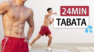 爆汗挑戰 24分鐘快速燃脂Tabata、告別大肚腩 | 24 MIN FAT BURN TABATA HIIT WORKOUT