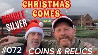 METAL DETECTING UK  EARLY CHRISTMAS GROUP DIG  DOUBLE SILVER