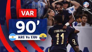 CONMEBOL Copa América | VAR review - GOAL | ARGENTINA vs. ECUADOR | 90 Minute