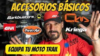 EMPIEZA A EQUIPAR TU MOTO TRAIL - ACCESORIOS BÁSICOS