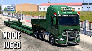 Modif Iveco Dan Low Bed Trailer | ETS2 Indonesia