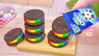 Mini Rainbow OREO Cake Amazing Miniature Blue OREO Cake DecoratingBest of Mini Cakes