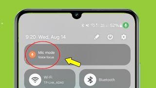 Samsung | Mic Mode Setting | Standard & Voice focus