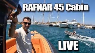 Live με Rafnar 45 Cabin με 1.500Hp (5 μποφόρ) || Πρώτη βόλτα μέχρι τη Μακρόνησο