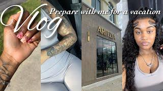 vlog : prepare with me for vacation + salon suite touring + hair appointment + nails