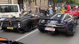 SOC Croatia 2022 - HYPERCARS driving in the city (Bugatti Chiron, Rimac Nevera, Apollo EVO...)