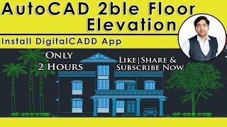 [COMPLETE] Elevation In AutoCAD | In Hindi | AutoCAD Tutorial for Beginners | Digital CADD Solutions