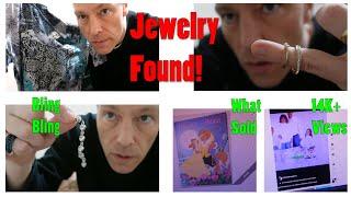 Jewelry FOUND as unboxing of storage units continue. #ditl #reseller #storagetreasure #rings #ebay