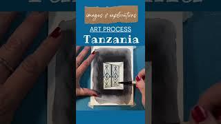FULL video on channel: ART PROCESS watercolor and ink, Kasulu Region, Tanzania