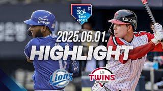 [삼성 vs LG] 야구 하이라이트｜6.1｜2025 신한 SOL뱅크 KBO 리그｜HIGHLIGHT