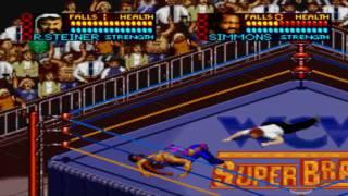 WCW Superbrawl SNES: All Finishers in Widescreen HD!