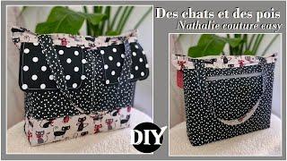 DIY couture facile pour ce grand sac par Nathalie couture easy