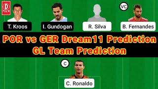 POR vs GER Dream11 Team