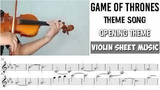 Free Sheet || Game Of Thrones - Opening Theme | Violin Cover With Sheet Music