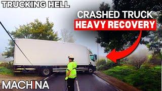 A Stuck Crashed Truck Heavy Recovery | Trucking Hell | S6E17 | @Machina_Official