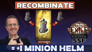 Crafting a +1 Minion Helm with Recombinator | SSF | SRS Guardian