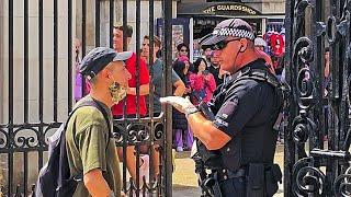 POLICE BAN YOUTUBER FROM HORSE GUARDS WITH IMMEDIATE EFFECT - respect The King's Guard or leave!