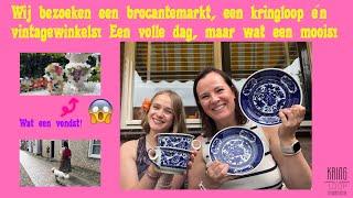 Wij bezoeken een brocantemarkt, kringloop én vintage winkels. Wat een moois! Mét shoplog ;)