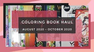 New Coloring Books - August 2020 to October 2020 || Adult Coloring Book Haul