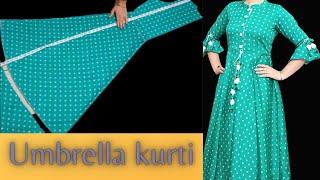 Umbrella Cut Kurti cutting and stitching || Fab Stitch #sewing #kurti #umbrella