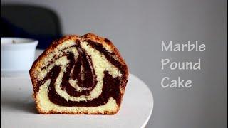 [Eng] 초코 마블 파운드케이크 레시피(하다앳홈, 파운드케이크 시리즈) Chocolate Marble Pound Cake