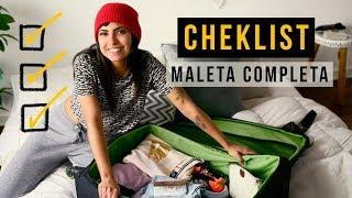 La MALETA PERFECTA / COMPLETA de viaje! Con listado de cosas!