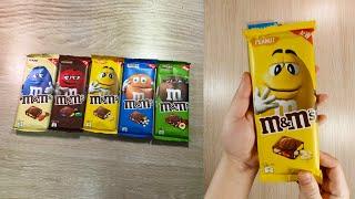 NEW! M&M's PEANUT Milk Chocolate Candy Bar Unboxing / Unwrapping