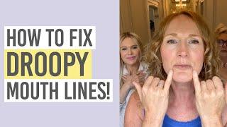 HOW TO FIX DROOPY MOUTH LINES | MARIONETTE LINE EXERCISES! ️‍️