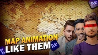 How to Create Map Animation Videos Like @dhruvrathee  in After Effects (2025 Tutorial)