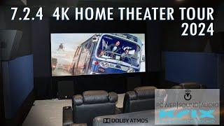 Impressive 4K Atmos Home Theater Tour 2024