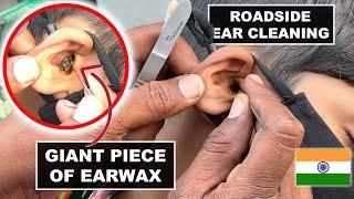Ear Cleaning a Small Boy at Indian street! | Earwax or animal? | Vijayawada
